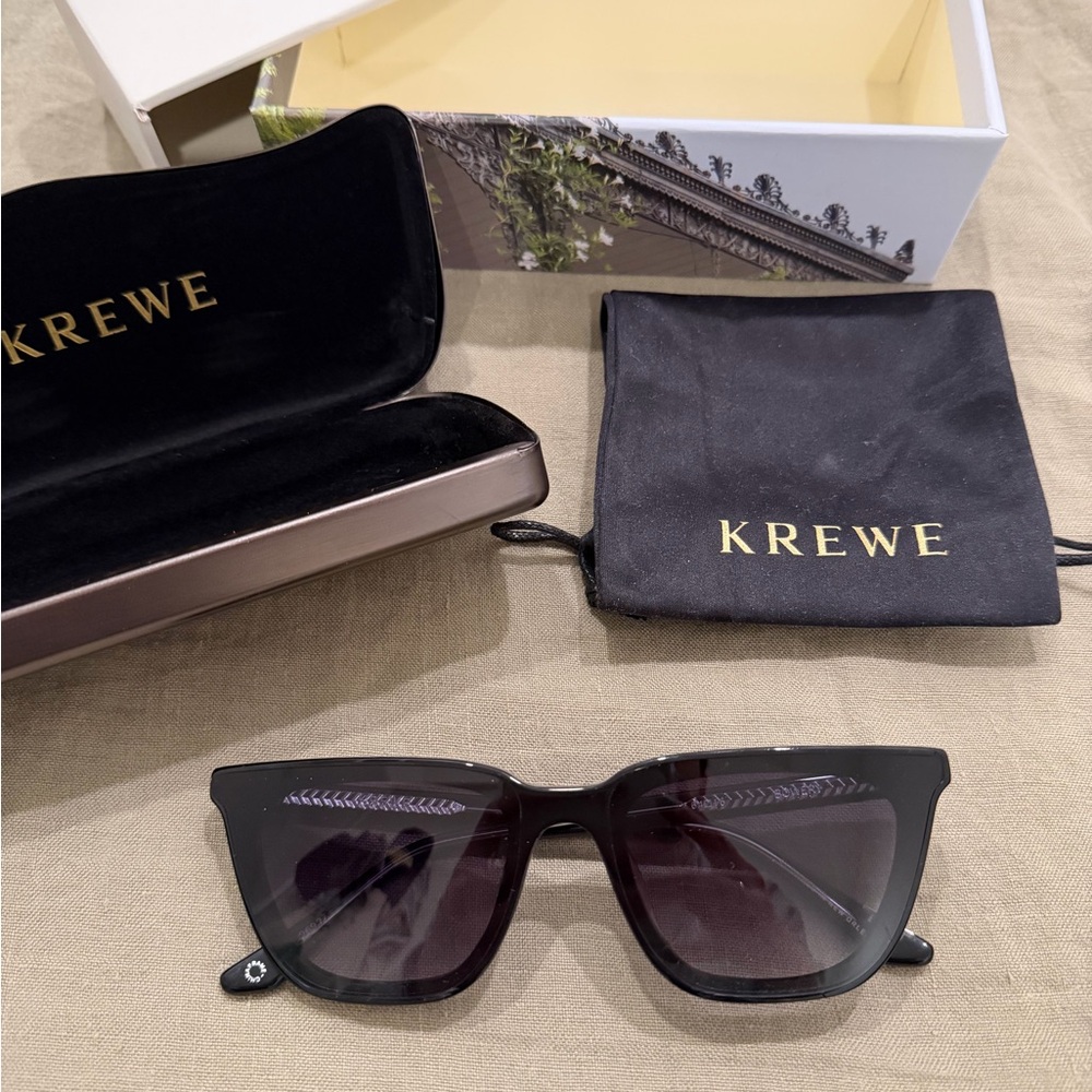 Krewe Black Sunglasses